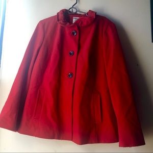 Old Navy Red Pea Coat